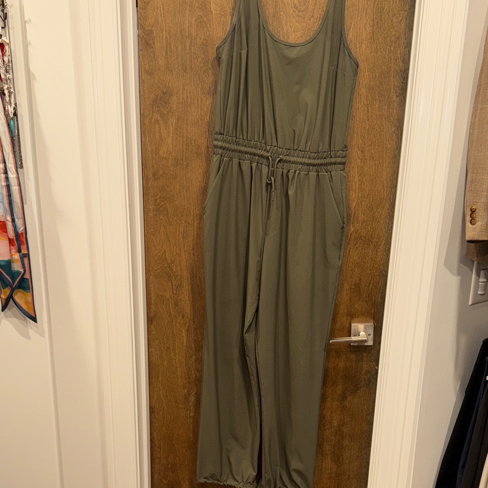 Abercrombie & Fitch Olive Green Jumpsuit